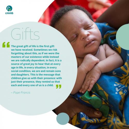 Pope_Francis quote Gifts_The great gift of life is the first gift we received
