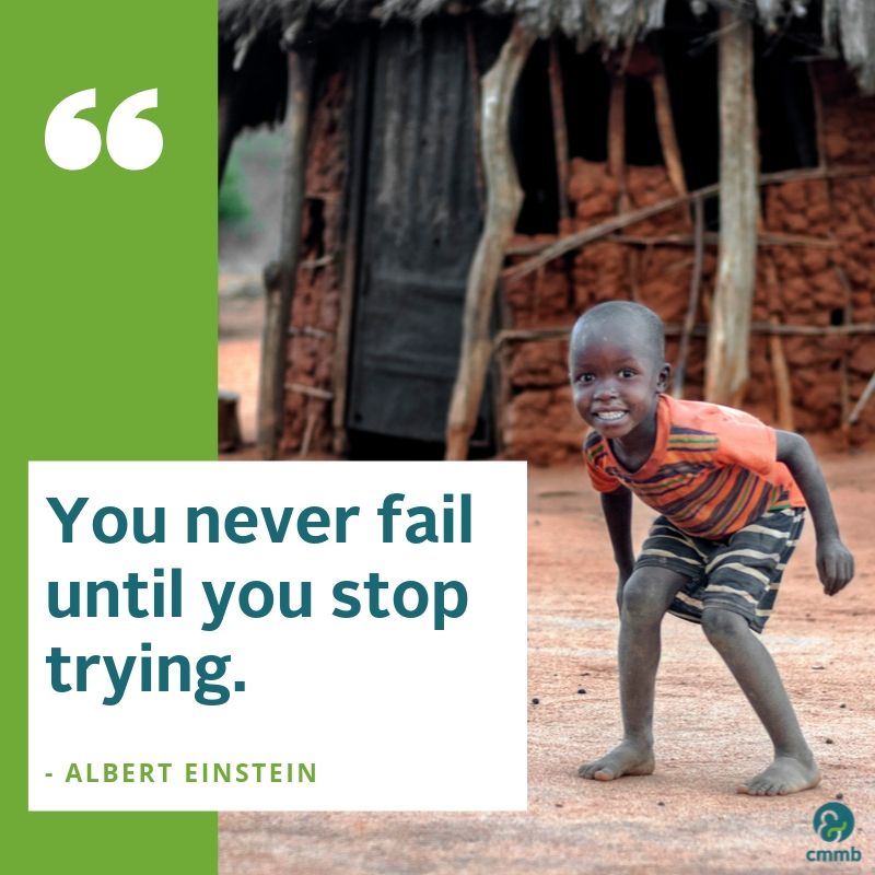 You never fail until you stop trying